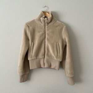 Fashion nova teddy jacket size small sherpa jacket